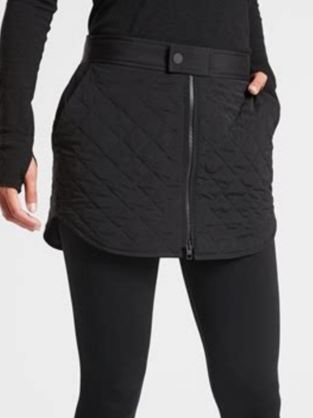 Athleta Toasty Buns Insulated Quilted Skirt Size 6